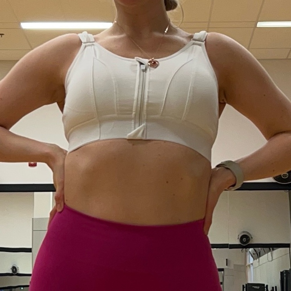 White Adjustable Sports Bra NEW!